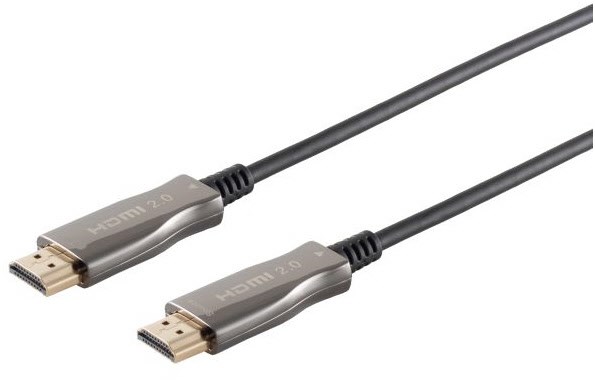 HDMI-Hybridkabel (10m) AOC Glasfaser/Kupfer schwarz