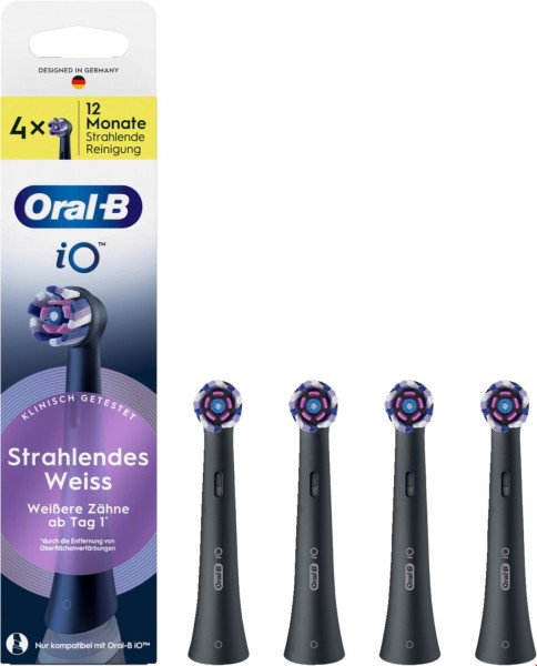 iO Radiant (4er) Aufsteckbürste weiß/schwarz