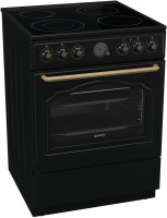 GECS6B71CLB Elektroherd mit Glaskeramikfeld schwarz matt, Pizza-Stufe, schnelles Vorheizen, 60 cm breit, A, 4 Kochzonen