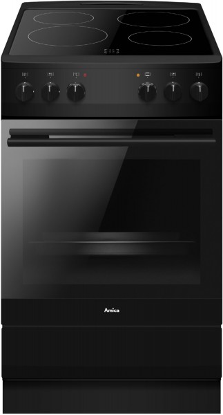 SHC 11509 SM Elektroherd mit Glaskeramikfeld schwarz matt, 67 l, A, 4 Kochzonen