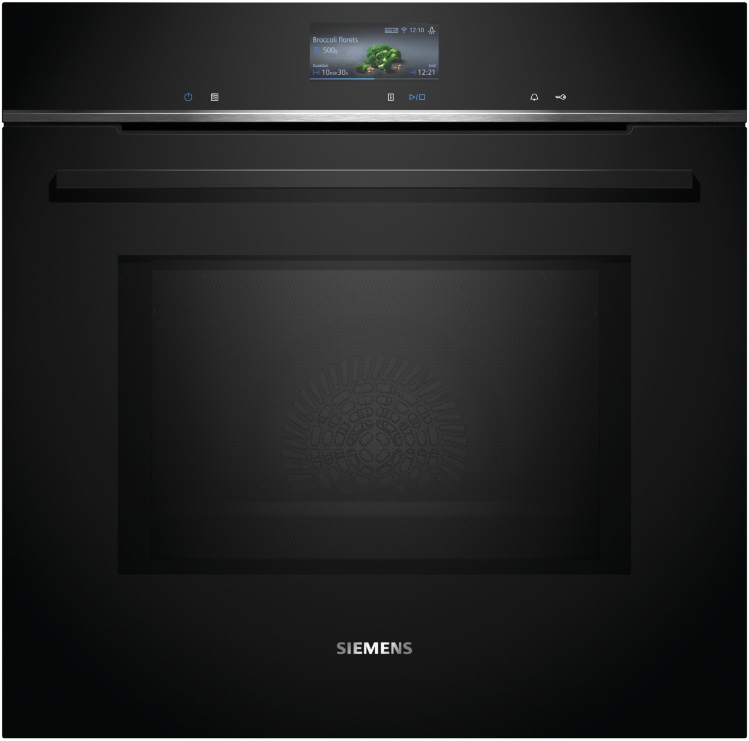 Siemens HM776GKB1 iQ700 Einbau-Backofen mit Mikrowellenfunktion 60 x 60 cm - Schwarz