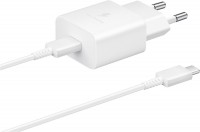 Schnellladeadapter USB Type-C (15W) mit Datenkabel weiß