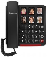 BigTel 40 Plus schnurgebundenes Seniorentelefon dunkelgrau