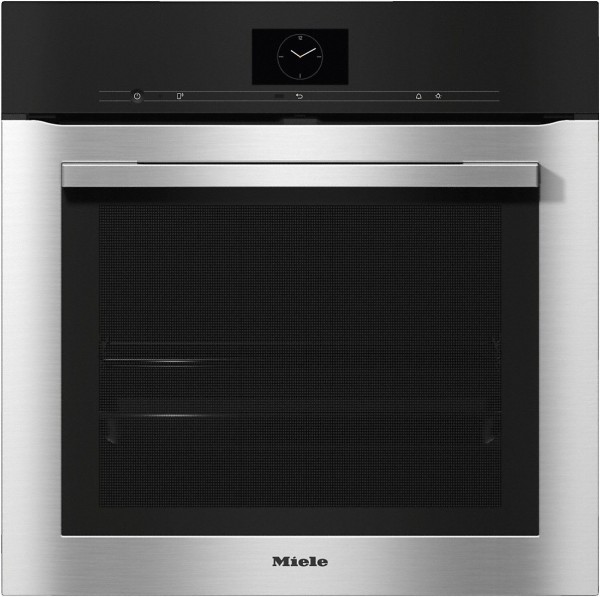 H 7560 BP Einbaubackofen edelstahl/cleansteel, 76 l, schnelles Vorheizen, pyrolytische Selbstreinigung, 59,5 cm breit, A+