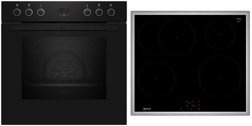 EX4IB0 Herdset mit Induktionskochfeld bestehend aus E1CCD2AK4 + M56SBF1L0 schwarz