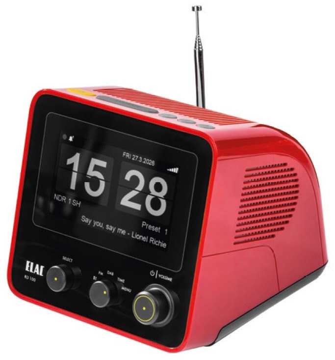 RD 100 DAB/DAB+ Uhrenradio rot