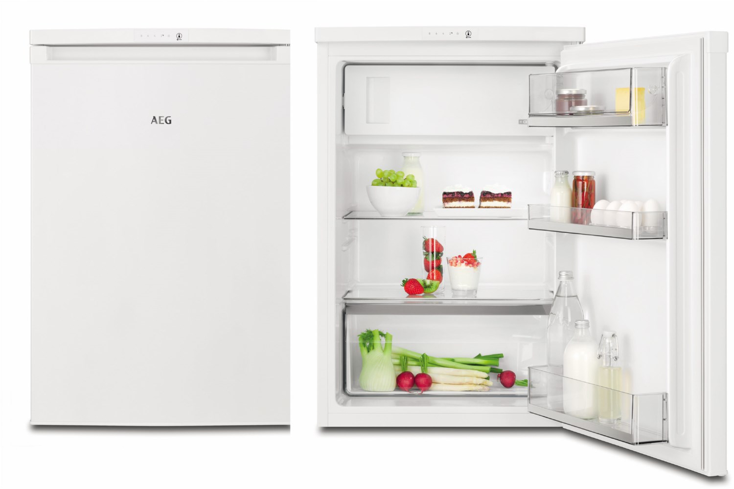 Santo RTS811DXAW Tischkühlschrank mit Gefrierfach weiß