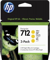 Nr. 712 3er-Pack Tintenpatrone gelb