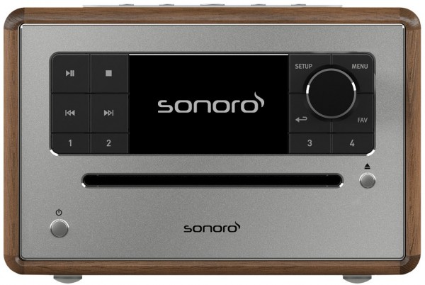 Elite CD/Radio-System walnuß/silber
