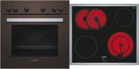 EQ110KA1BE Herdset bestehend aus HE010FBL1 + EA645GN17 braun + edelstahl