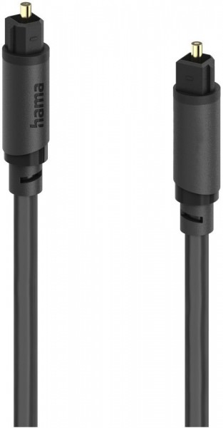 Audio-Lichtleiter-Kabel (1,5m) ODT-Stecker (Toslink) schwarz