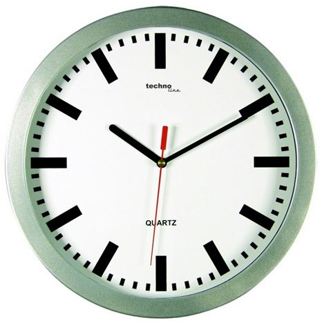 WT 7800 Wanduhr silber