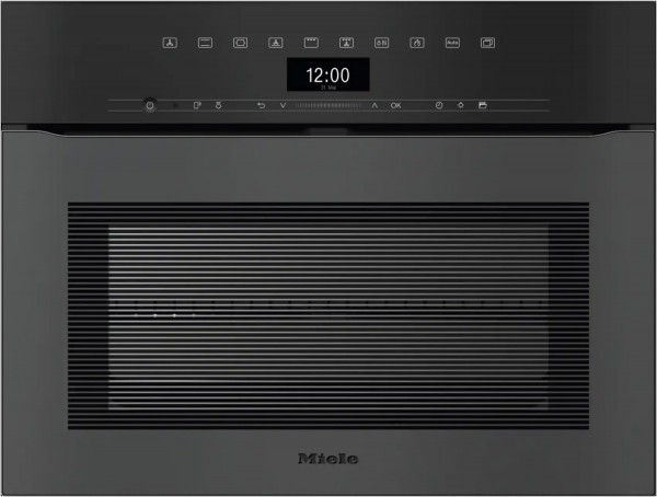 H 7440 BPX 125 Gala Ed Kompakt-Backofen Obsidianschwarz matt, 49 l, schnelles Vorheizen, pyrolytische Selbstreinigung, 59,5 cm breit, A++