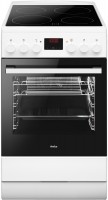 SHC 903 032 W Elektroherd mit Glaskeramikfeld weiß, 65 l, Pizza-Stufe, schnelles Vorheizen, 50 cm breit, A, 4 Kochzonen