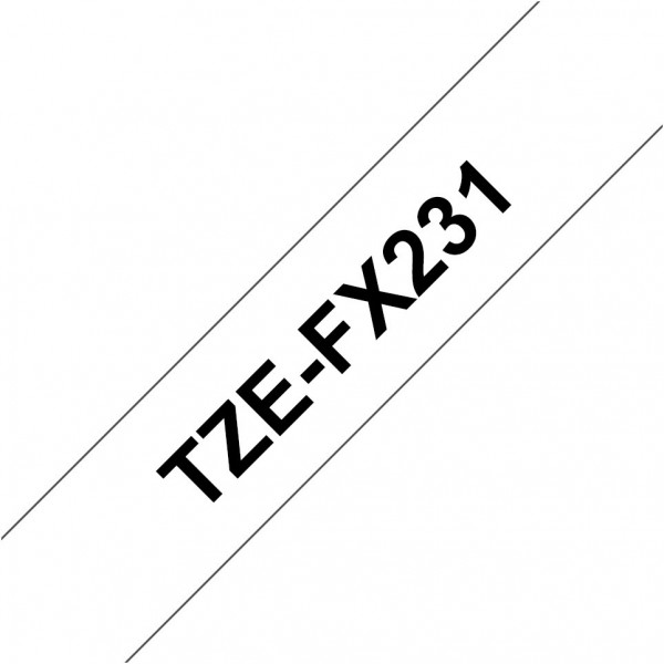 TZE-FX 231 Flexi-Tape weiß/schwarz