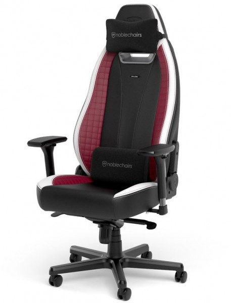 LEGEND Büro/Gaming Stuhl schwarz/weiß/rot