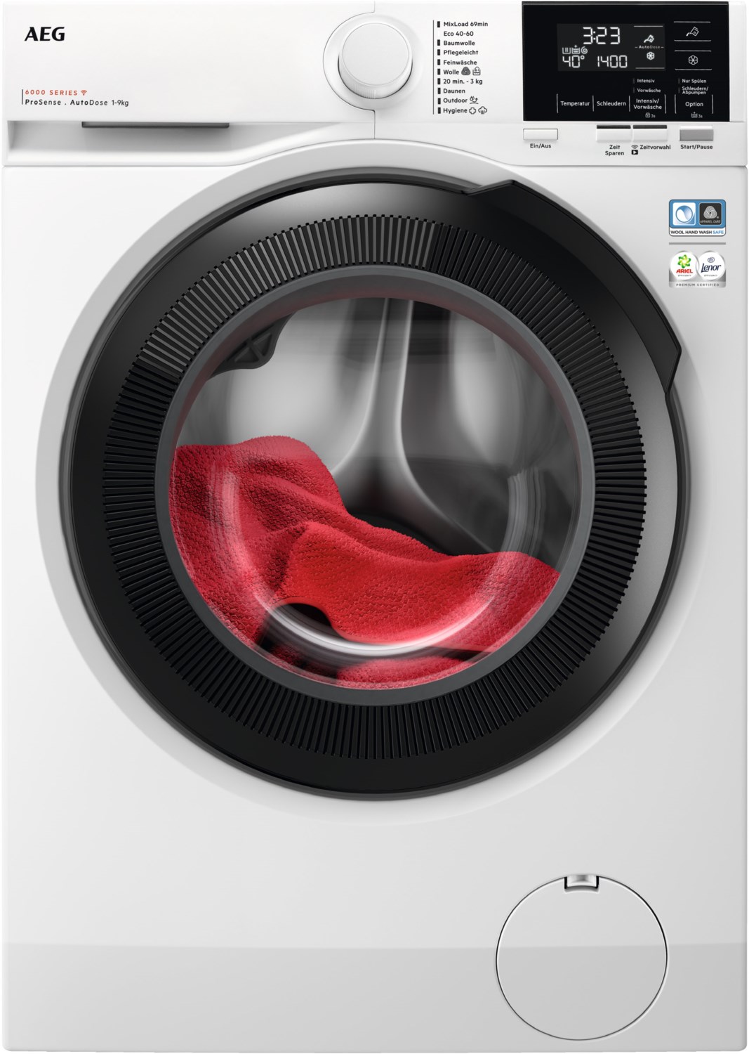 Lavamat LR6D60490 Stand-Waschmaschine-Frontlader weiß / A
