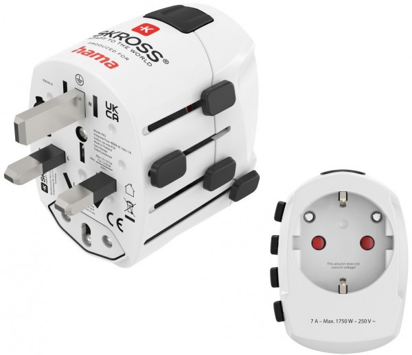 Weltreiseadapter World Travel Pro weiß
