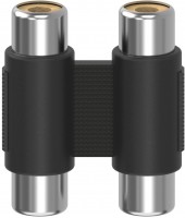 Cinch-Adapter 2 Cinch-Kupplung>2 Cinch-Kupplung schwarz