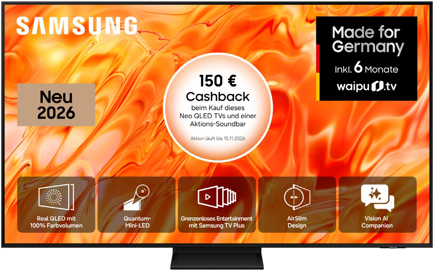 GQ75QN71HAU 189 cm (75") Neo QLED Vision AI Smart TV schwarz