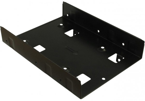 Einbaurahmen 3,5" > 2x 2,5" schwarz
