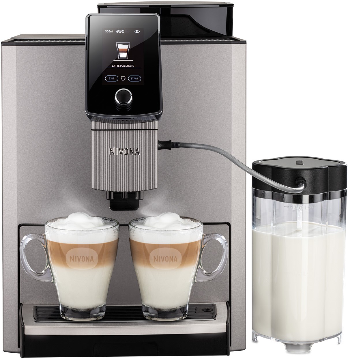Image of CafeRomatica NICR 1040 Kaffee-Vollautomat titan/chrom