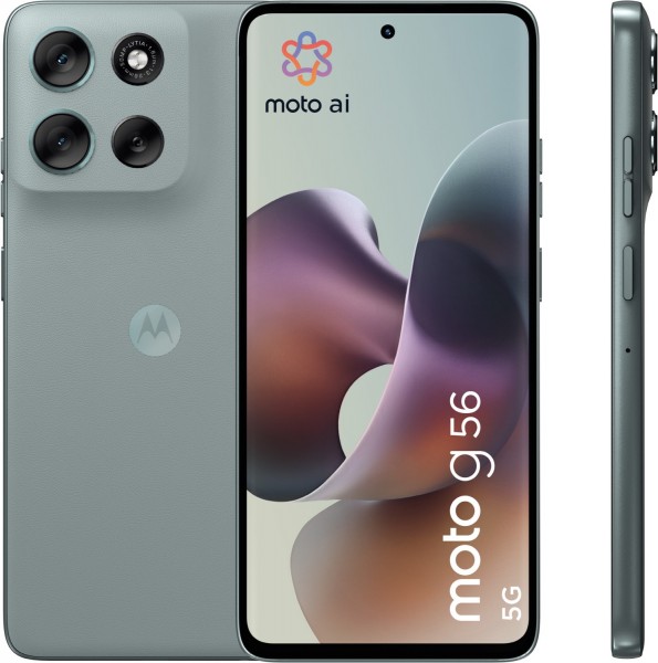 moto g56 Smartphone PANTONE gray mist, 256 GB Speicher, 8 GB RAM, 50 MP Kamera, 6,72 Zoll Display, 49 Std. Akku, 5G, Android