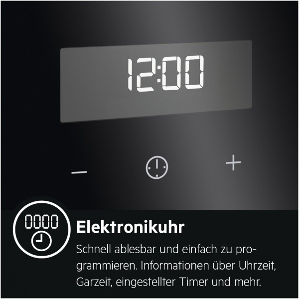 AEG CCB6445BBM Elektroherd mit Glaskeramikfeld edelstahl 
