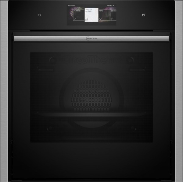 B64VT73N0 Einbaubackofen edelstahl, 71 l, Pizza-Stufe, schnelles Vorheizen, Hefeteig-Gärstufe, Brotback-Stufe, WLAN, pyrolytische Selbstreinigung