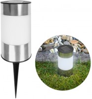 LED Garten Solarleuchten Big Tube mit Erdspieß