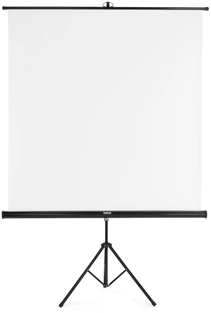 Leinwand mit Stativ 155x155cm weiß