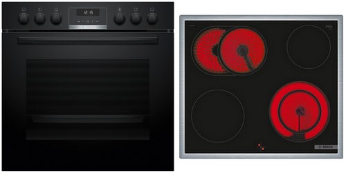Image of HND611LS67 Herdset bestehend aus HEB517BB3 + NKN645GA2E schwarz/edelstahl