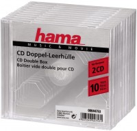 CD Double Box, 10 Stk. transparent
