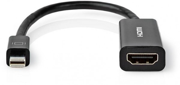 CCGT37650BK02 Mini DP > HDMI (0,2m) Stecker > Buchse schwarz