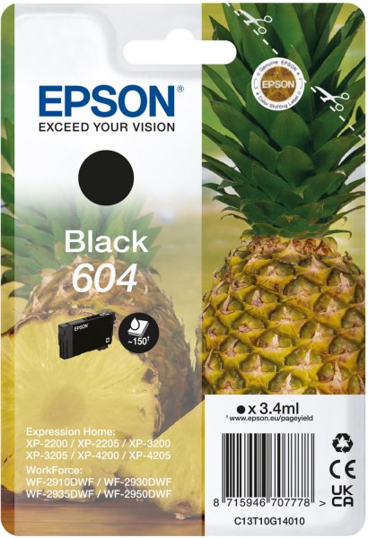 604 (3,4ml) Tintenpatrone schwarz