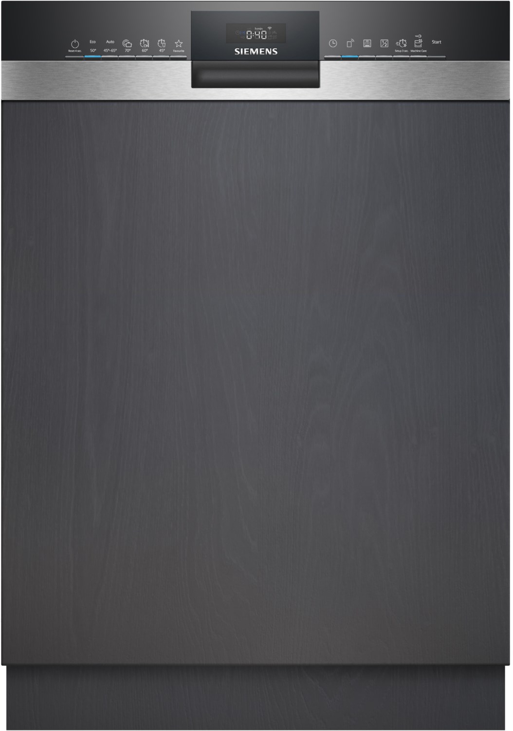 SN53ES22CE teilintegrierbarer 60 cm Geschirrspüler edelstahl