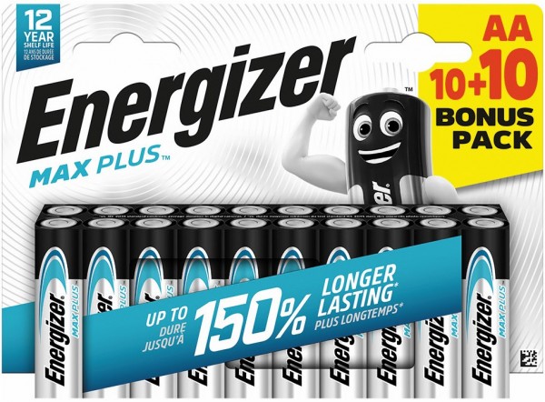 Max Plus AA 10+10er Pack Mignon-Batterie