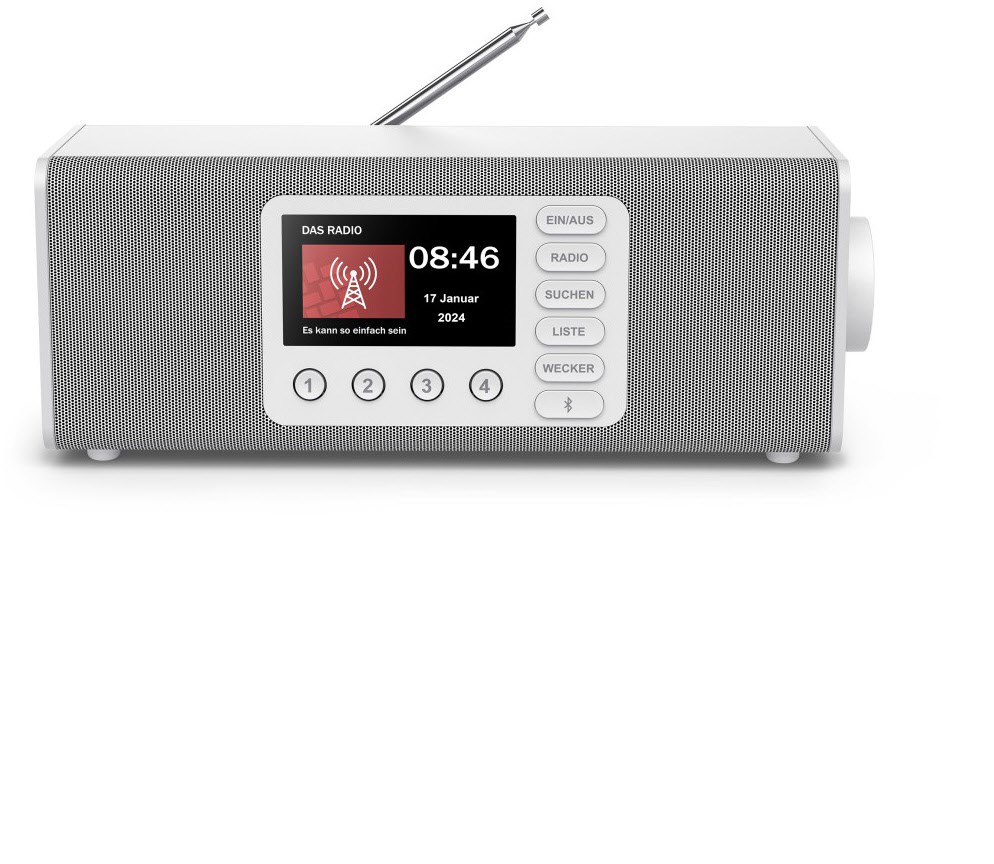 DR2002 DAB Radioempfänger weiss