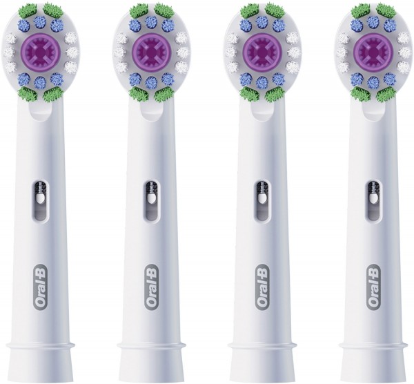 EB Pro 3D White 4er Ersatz-Zahnbürsten
