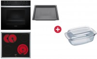 EQ211KA2EU Herdset HE213ABS3+EA64RGNA1E+HZ632070 edelstahl + Dein Geschenk: Siemens HZ915003 Glasbräter