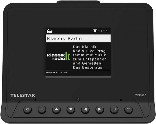 TOP 400 Digitalradio-Empfangsteil mit Bluetooth schwarz