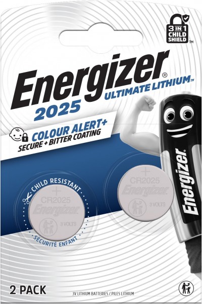 CR2025 Ultimate Lithium 2er Knopfzelle