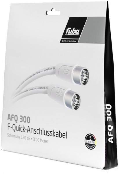 AFQ 300 (3m) F-Quick-Anschlusskabel weiß