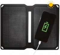 Solar Panel (10W) mit USB Anschluss schwarz