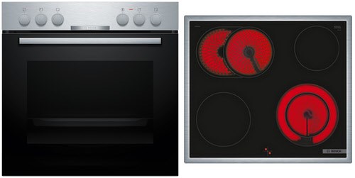Image of HND211CS63 Herdset bestehend aus HEA510BS3 + NKN645GA2E edelstahl + edelstahl