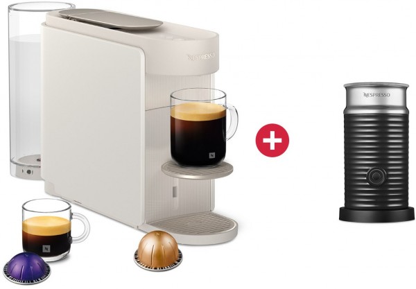 ENV 200.W VERTUO Up Kapsel-Automat weiß + Dein Geschenk: Nespresso Aeroccino 3 Milchaufschäumer
