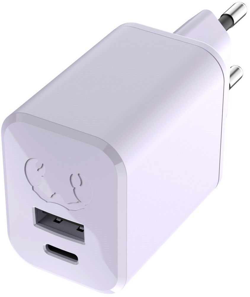 USB-A+C Mini Charger (45W) Dreamy Lilac