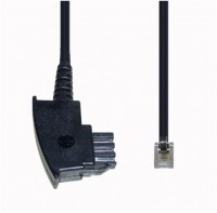 T 81 TAE-N-St.+We-St. 6pol., 6m schwarz