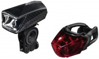 Fahrradleuchten-Set Profi L.E.D. Rück-/Frontlicht + Batterien