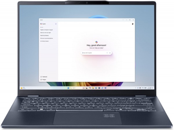 Swift 14 AI (SF14-51-719M) 35,56 cm (14") Notebook steam blue, 16 GB RAM, 1000 GB SSD, Intel Core Ultra 7, Windows 11, 2880 x 1800 Auflösung